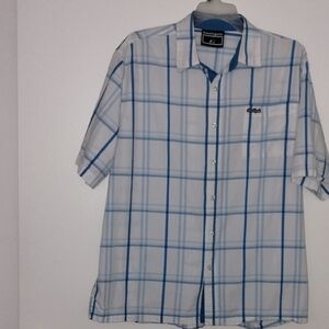 South Pole Casual Blue and White Plaid Shirt